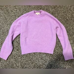 Sezane Lilac Crew Neck Sweater